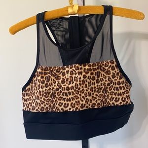 ZYIA Leopard Brilliant Mesh Bra (XXL)